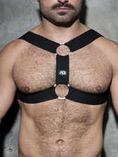 ADDICTED Double Ring Harness Bla